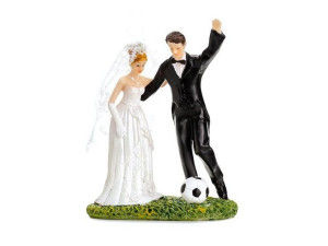 Figurka Para Młoda Z Piłką 14 Cm Ślub Wesele
