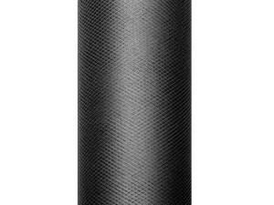 Tiul Gładki Na Szpulce 8 Cm X 20 M Czarny Czerń