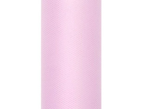 Tiul Gładki Na Szpulce 8 Cm X 20 M Jasny Róż Ślub