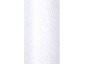 Tiul Glittery Brokat Na Szpulce Biały 15 Cm X 9 M