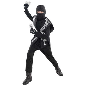Zestaw Ninja Ninji Czarny Kaptur Gwiazdki