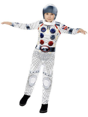 Strój Astronauta Astronauty Deluxe Biały - 128