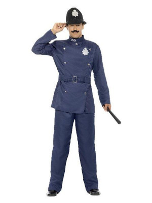 Strój Londyński Policjant Policjanta Niebieski - M