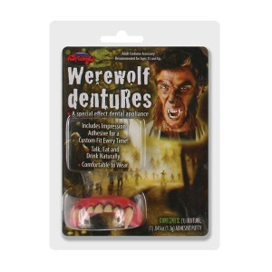 Sztuczne Zęby Wilkołaka Wilkołak Halloween