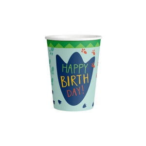 Kubeczki Papierowe Urodziny Dinozaury 250 Ml