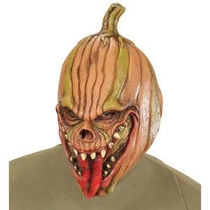 Maska Zła Straszna Żywa Dynia Z Językiem Halloween