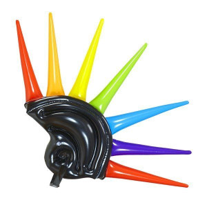 Dmuchany Kask Z Irokezem Punk Rock Dmuchane