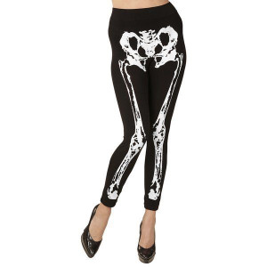 Leginsy Pani Szkieletor Kościotrup Halloween - L/xl