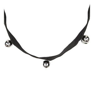 Choker Obroża Kot Kocica Z Dzwoneczkiem Czarna