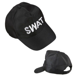 Czapka Z Daszkiem Swat Czarna Policjant