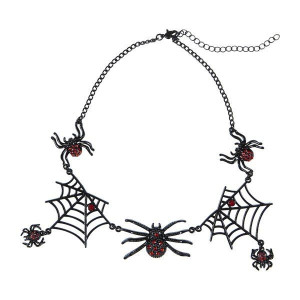 Naszyjnik Z Sieci Pająków Pajączki Halloween