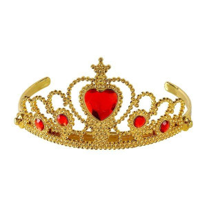 Tiara Księżniczki Królewny Złota Z Rubinami