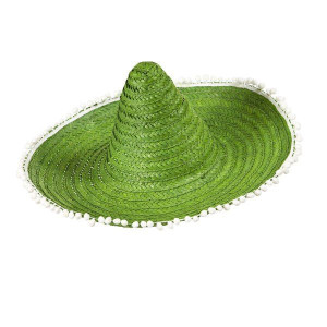 Sombrero Meksykańskie Kapelusz Zielone 50 Cm