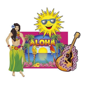 Dekoracje Ozdoby Hawaje Hawajskie Aloha 4 Szt.