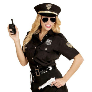 Strój Pani Policjantka Policjant Czarny - Xl