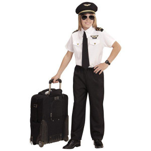 Strój Pilot Pilota Kostium 4 Elementy - 140