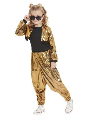 Strój Złoty Dres Złote Lata 80 Disco Złoto - 116