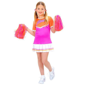Strój Cheerleaderki Z Pomponami Fuksja - 158