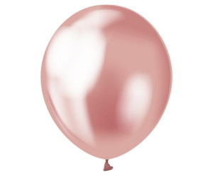 Balony Lateksowe Metaliczne Różowe 7 Szt. 30 Cm