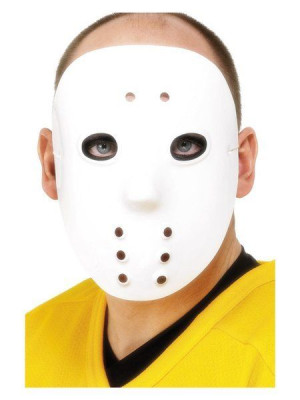 Maska Hokejowa Hokeisty Biała Halloween Horror