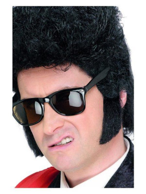 Sztuczny Zarost Bokobrody Teddy Boy Czarne