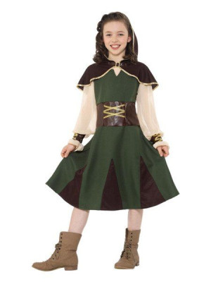 Strój Robin Hood Dla Dziewczynki Karnawał - 128