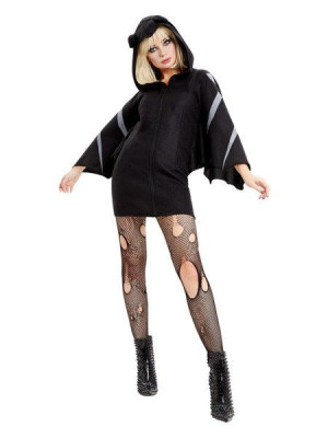 Strój Kobieta Nietoperz Halloween Bluza - S
