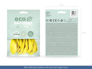 Balony Eco 26 Cm Pastel Ciemny Żółty Lateks 10 Szt