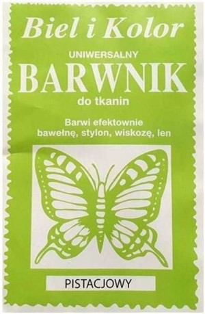 Barwnik Do Tkanin Pistacjowy Uniwersalny Farba