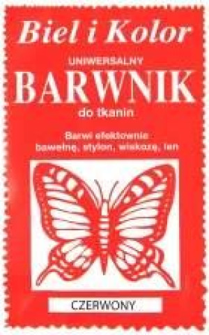 Barwnik Do Tkanin Czerwony Uniwersalny Farba