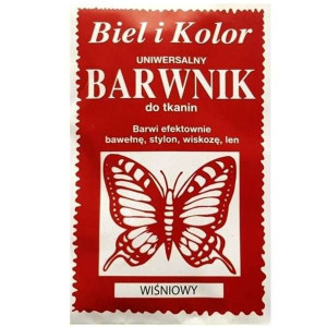 Barwnik Do Tkanin Wiśniowy Uniwersalny Farba