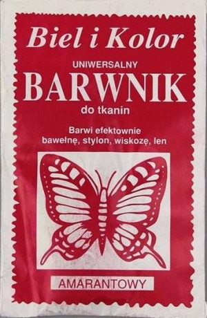 Barwnik Do Tkanin Amarantowy Uniwersalny Farba