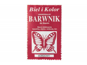 Barwnik Do Tkanin Bordowy Uniwersalny Farba