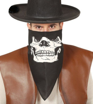 Chusta Na Twarz Czaszka Czarna Czaszki Halloween
