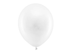 Balony Rainbow 30 Cm Pastelowe Białe 100 Szt