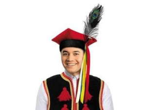 Czapka Krakowiak Krakus Z Pawim Piórem S