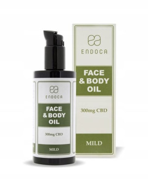 Olejek do twarzy i ciała 300mg CBD 200ml Endoca