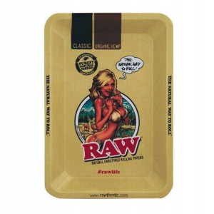 Tacka metalowa RAW GIRL 18cm na 12,5cm