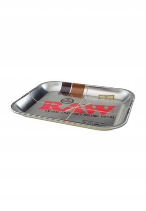 Tacka metalowa RAW srebrna (dł 34cm / szer 27,5cm