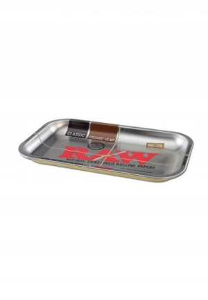 Tacka metalowa RAW srebrna dł. 27,5cm/szer 17,5cm