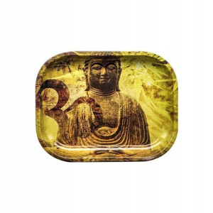 Tacka metalowa buddha mała (dł. 18 cm / szer.14cm)
