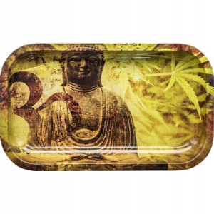 Tacka metalowa budda duża (dł. 27cm / szer. 16 cm)