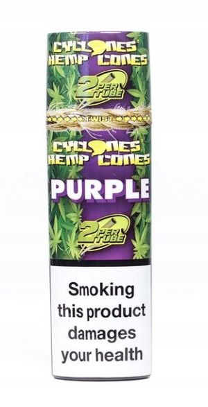 Bibułka gotowa Cyclones Hemp purple winogrono