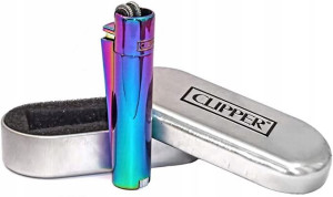 Zapalniczka stalowa Icy Colors#2 Clipper+etui