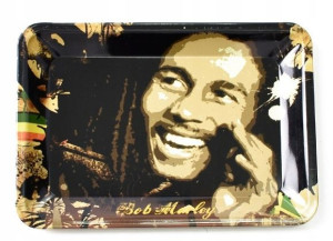 Tacka metalowa do suszu CBD Bob Marley DUŻA