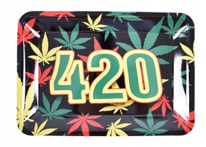 Tacka aluminiowa do CBD - motyw 420