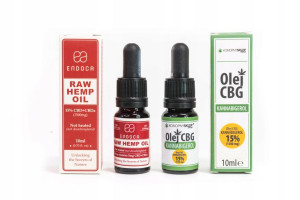 Olejek konopny RAW 15% + Olej CBG 15%