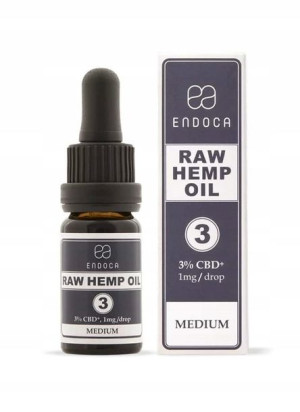 Olejek Konopny Raw 3% Cbd+cbda 10ml Endoca