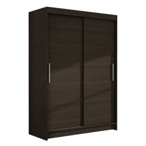 Szafa przesuwna Miami I 120cm - pojemna garderoba - CHOCO