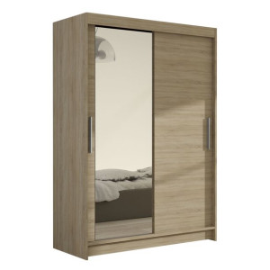 Szafa przesuwna Miami VI z lustrem 120cm - pojemna garderoba - SONOMA